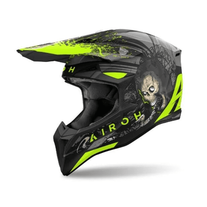 Airoh Wraaap Darkness Matt MX Helmet – Enduro Tyres