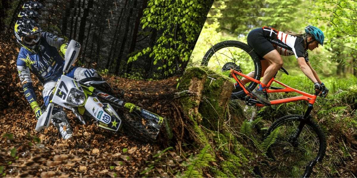 The benefits of riding both motocross and mountain bikes