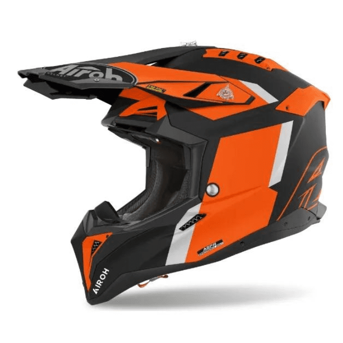 Airoh Aviator 3 Glory Orange Matt MX helmet 22:06