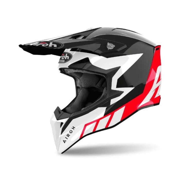 Airoh Wraaap Reloaded Red Gloss MX Helmet
