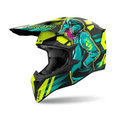 Airoh Wraaap Cyber Yellow Matt MX Helmet