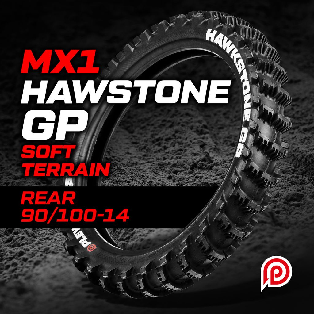 Plews MX1 HAWKSTONE GP - Soft - Sand/Mud Paddle, Rear, 90/100-14