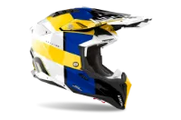 Airoh Aviator 3 Monach Blue/Yellow Gloss MX Helmet