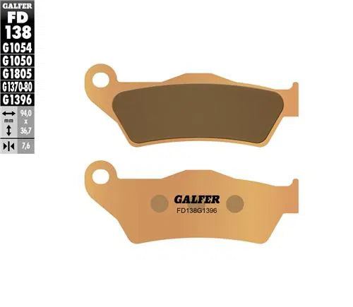 GALFER FD138G1396 GOLD BREMBO FRONT PADS - ENDURO