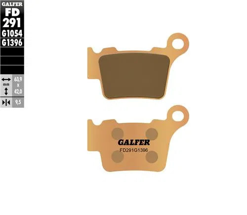GALFER FD291 GOLD BREMBO REAR PADS - ENDURO