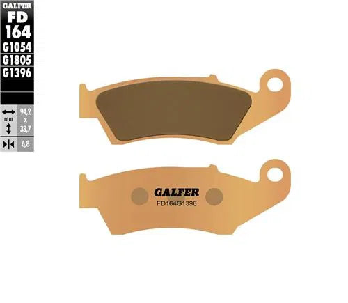 GALFER FD164 SINTED FRONT PADS - GOLD