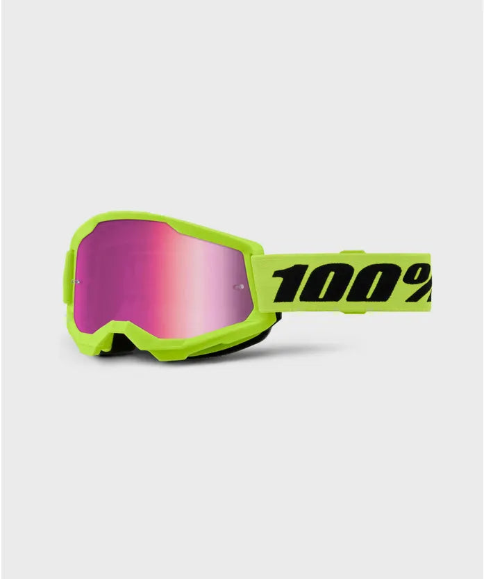 100% Strata 2 Mirrored Lens Goggles