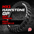 PLEWS TYRES MX1 HAWKSTONE GP SAND PADDLE REAR