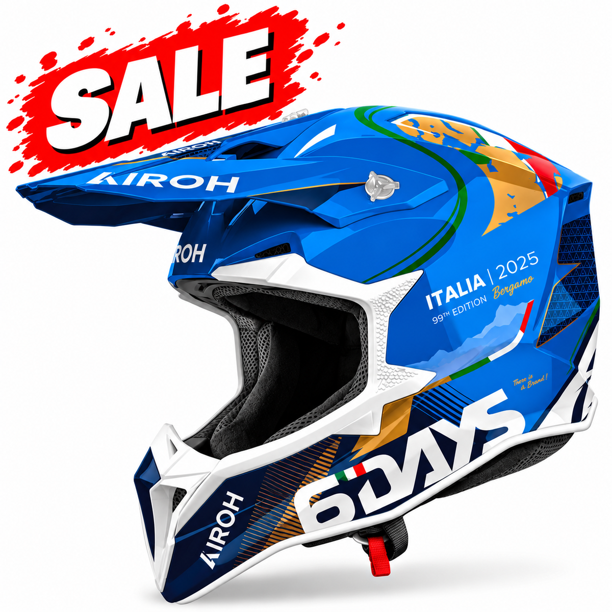 AIROH WRAAAP SIX DAYS ITALY 2025 MX HELMET