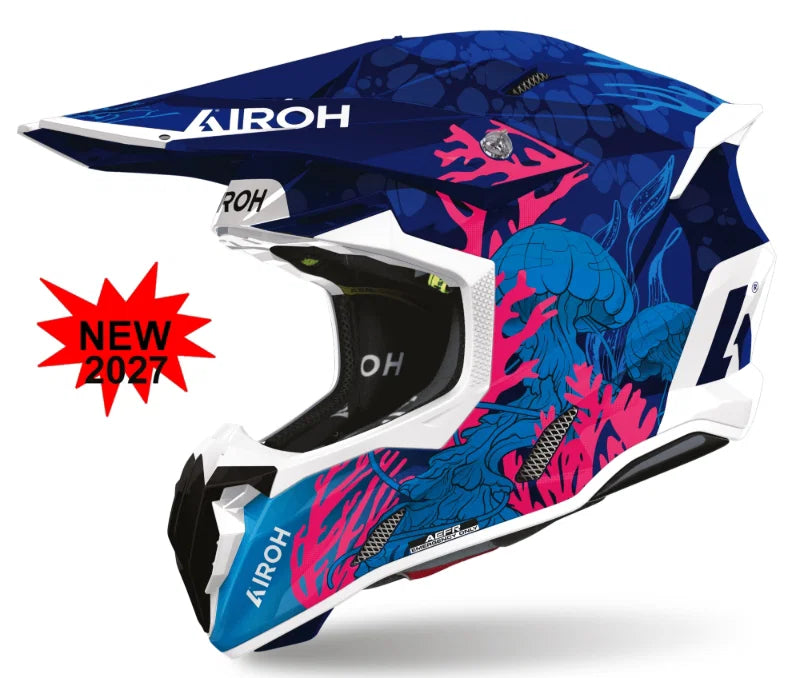 AIROH TWIST 3 UNDERWATER GLOSS MX HELMET