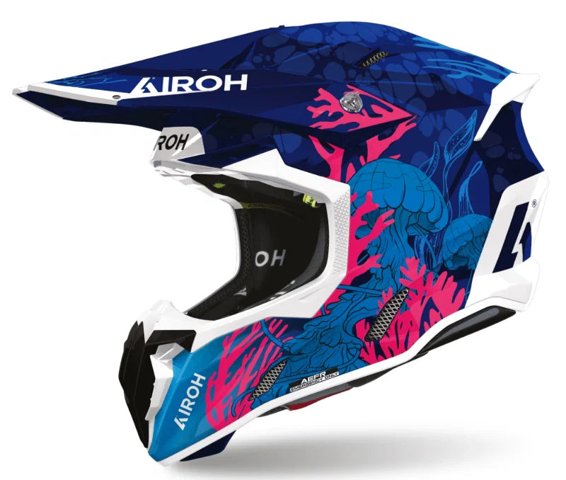 AIROH TWIST 3 UNDERWATER GLOSS MX HELMET