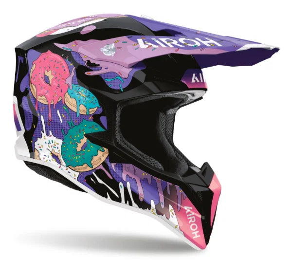AIROH WRAAAP DONUTS GLOSS MX HELMET – Enduro Tyres