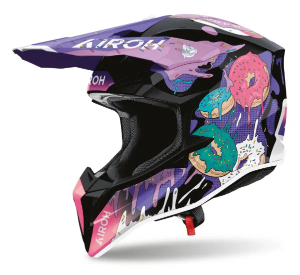 AIROH WRAAAP DONUTS GLOSS MX HELMET