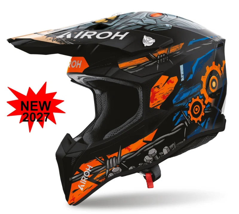 AIROH WRAAAP GEAR MATT MX HELMET