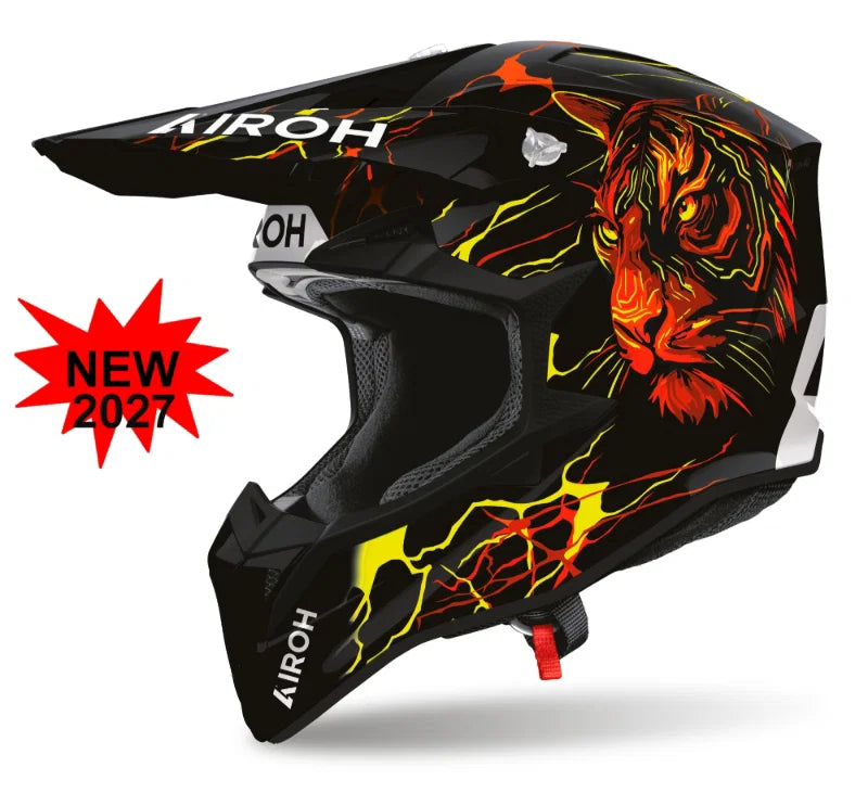 AIROH WRAAAP TYGER GLOSS MX HELMET
