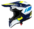 Airoh Wraaap Vision Yellow/Blue Gloss MX Helmet